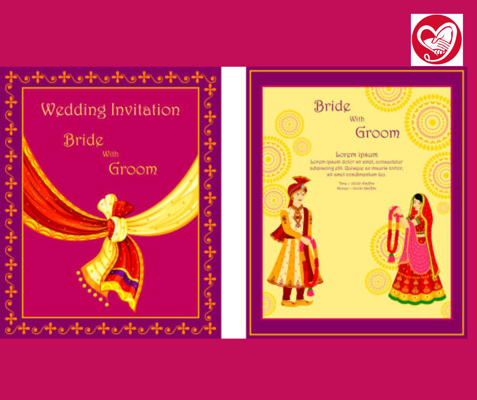 Hindu wedding card